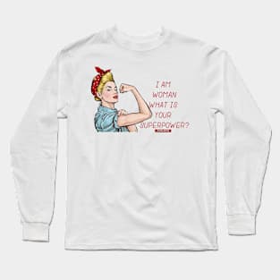 Womens day Superpower Long Sleeve T-Shirt